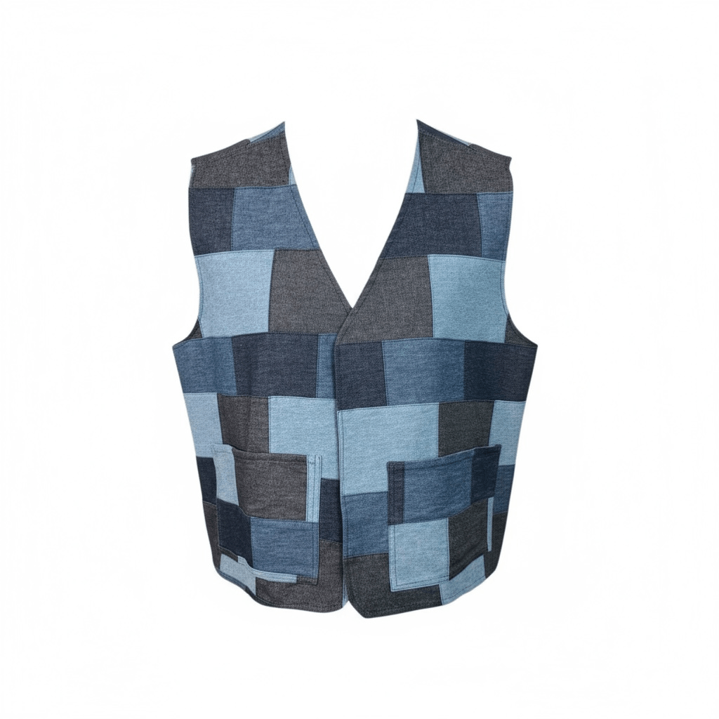 Denim Mosaic Vest - Closet No. 11