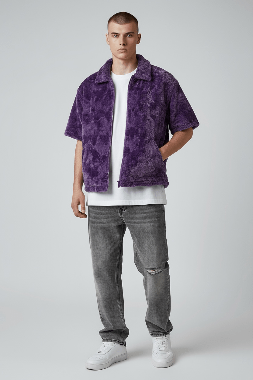 Amethyst Plush short Sleeve Shirt - Closet No. 11