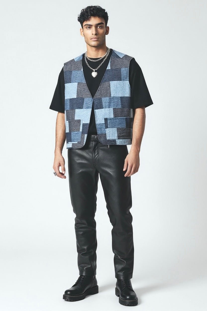 Denim Mosaic Vest - Closet No. 11